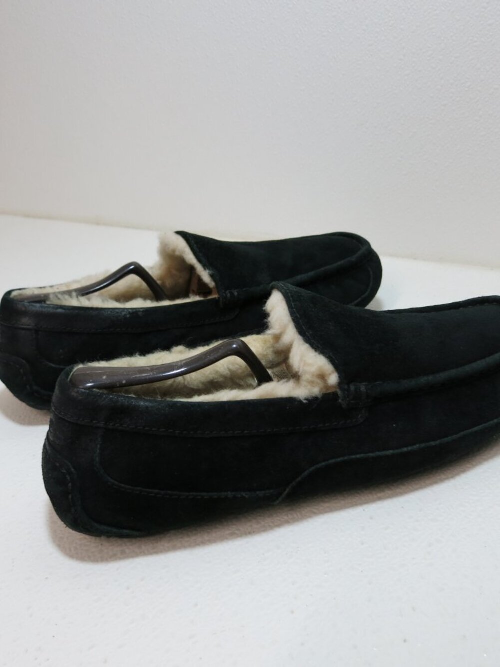 UGG Ascot Comfort Suede Wool Lined Slippers Men's House Shoes Footwear Sz 10 - Picture 4 of 7